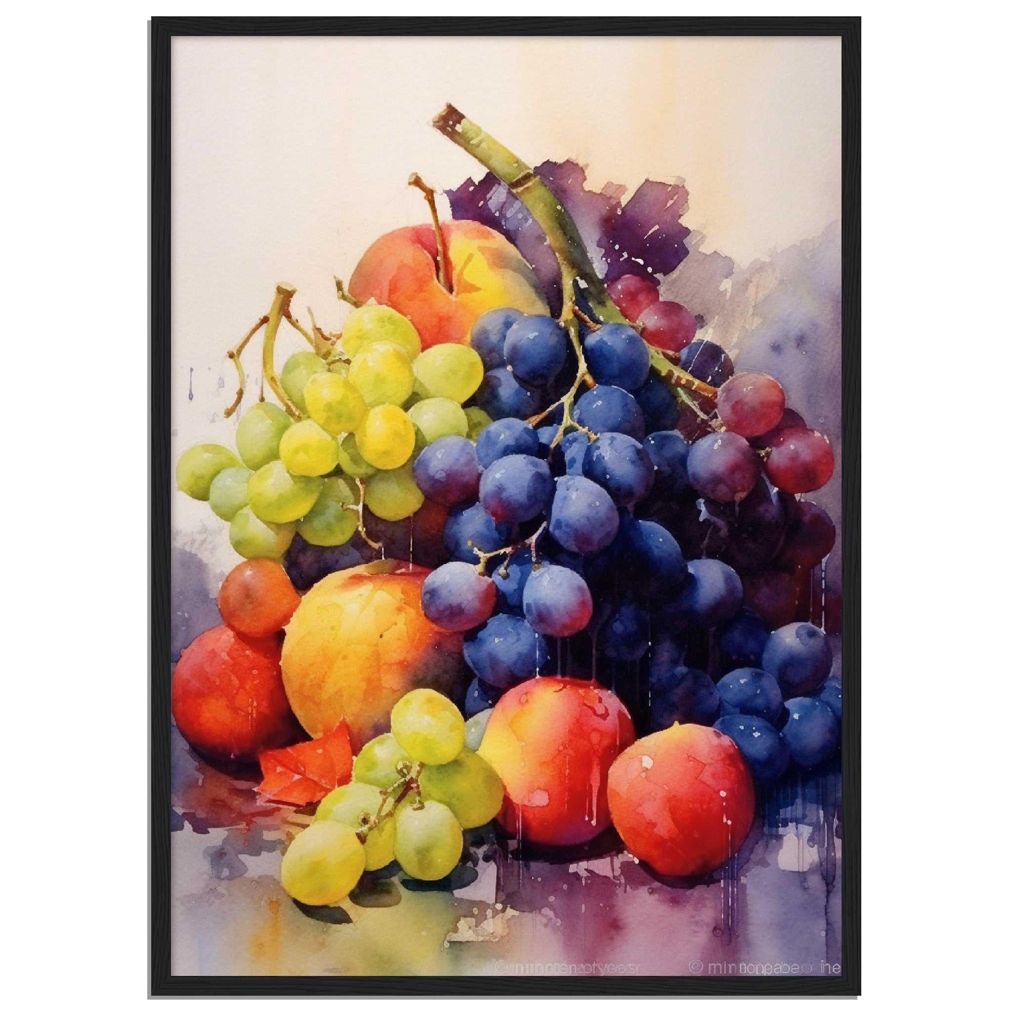 Water Colour Collection Of Colourful Fruits - immersiarts