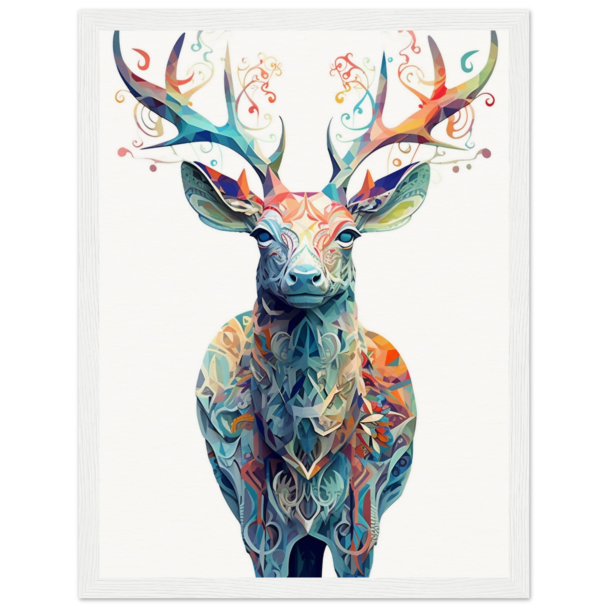 Geometric colorful deer - immersiarts