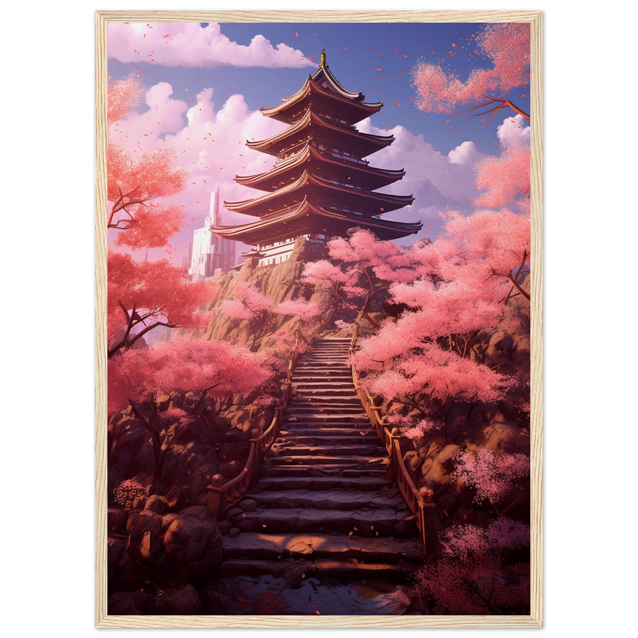 Stairs to a Japanese temple - immersiarts