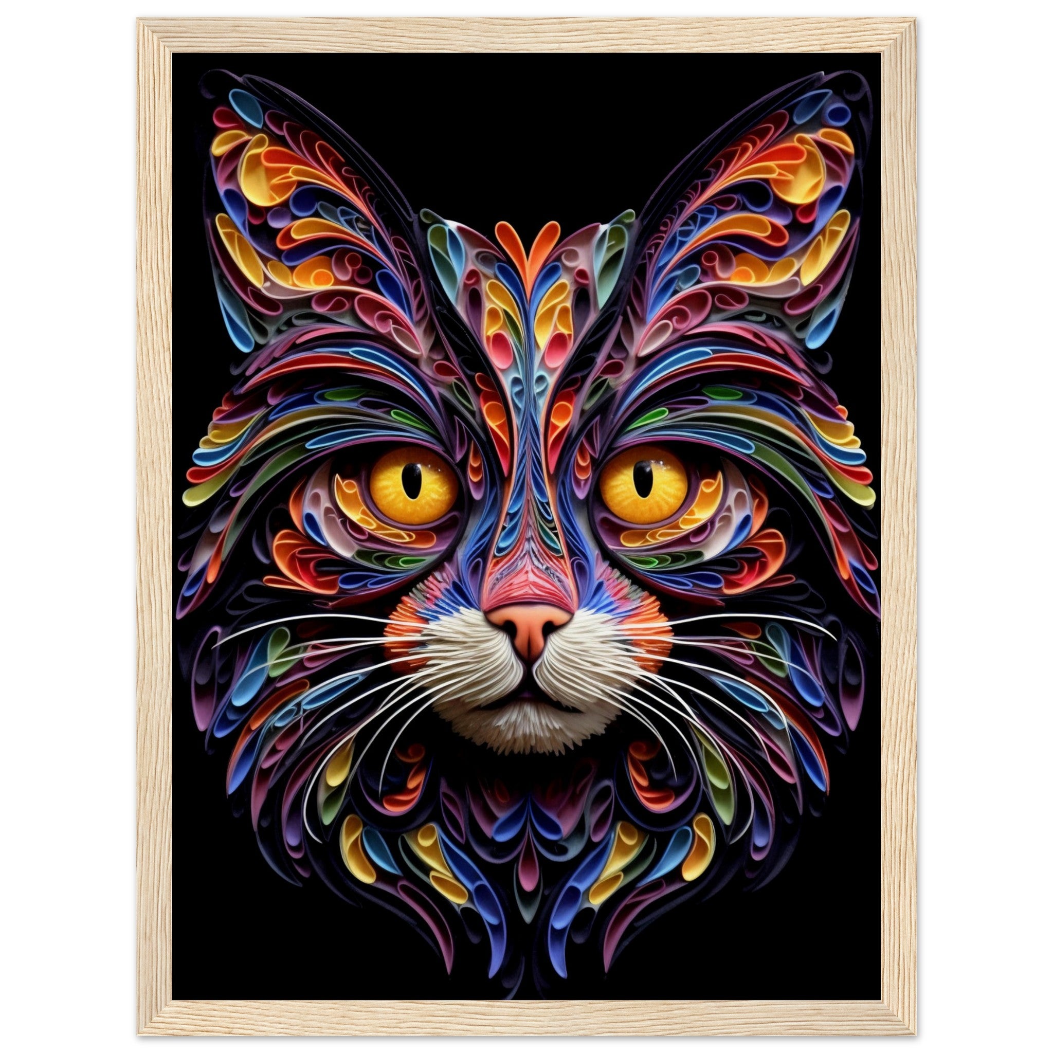 Geometric Cat face - immersiarts