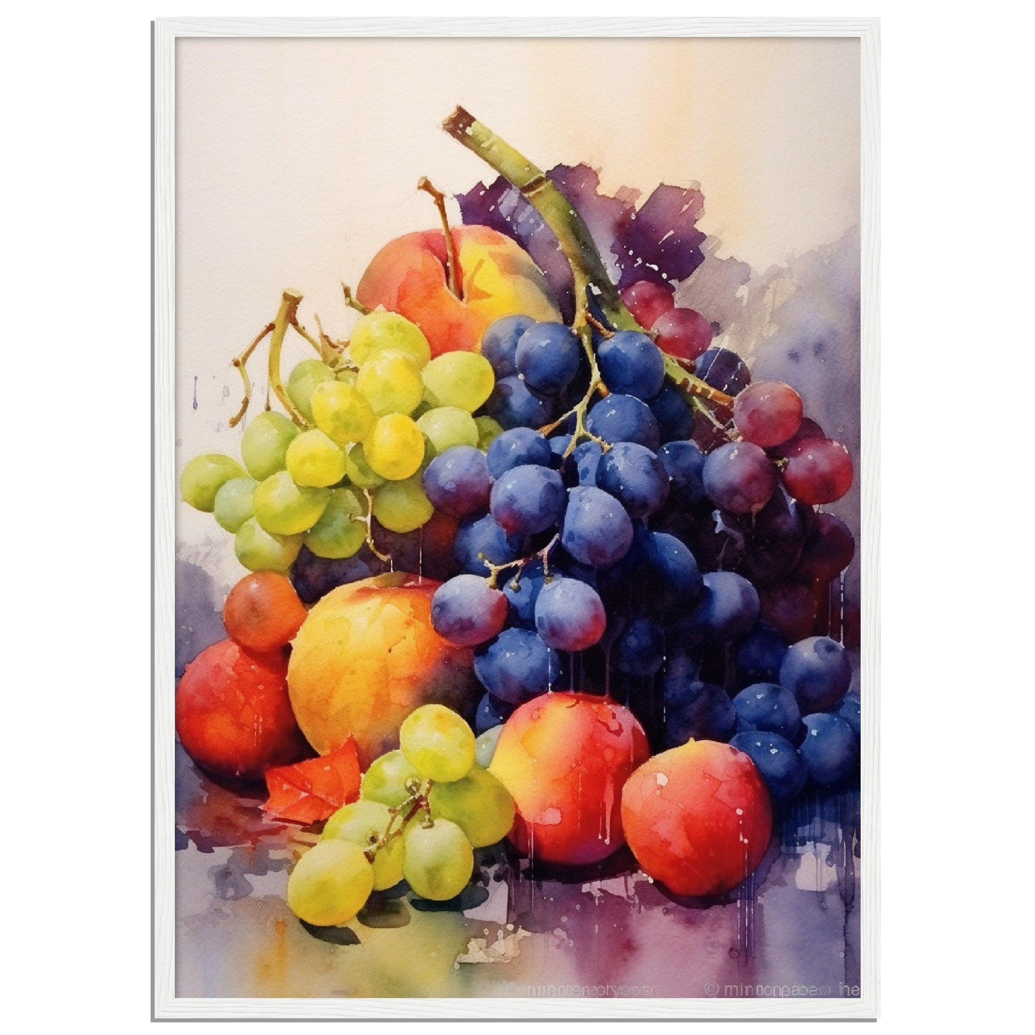 Water Colour Collection Of Colourful Fruits - immersiarts