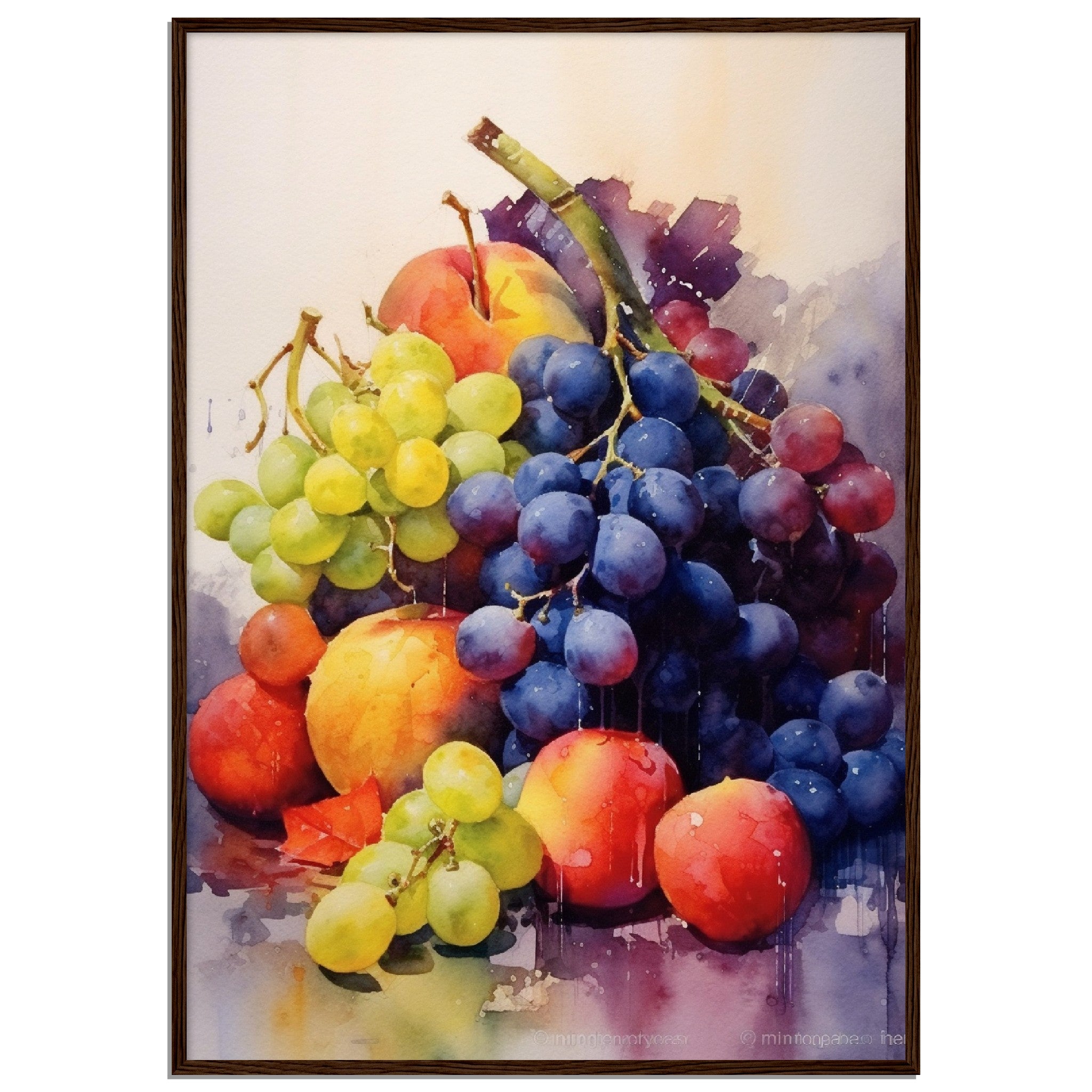 Water Colour Collection Of Colourful Fruits - immersiarts