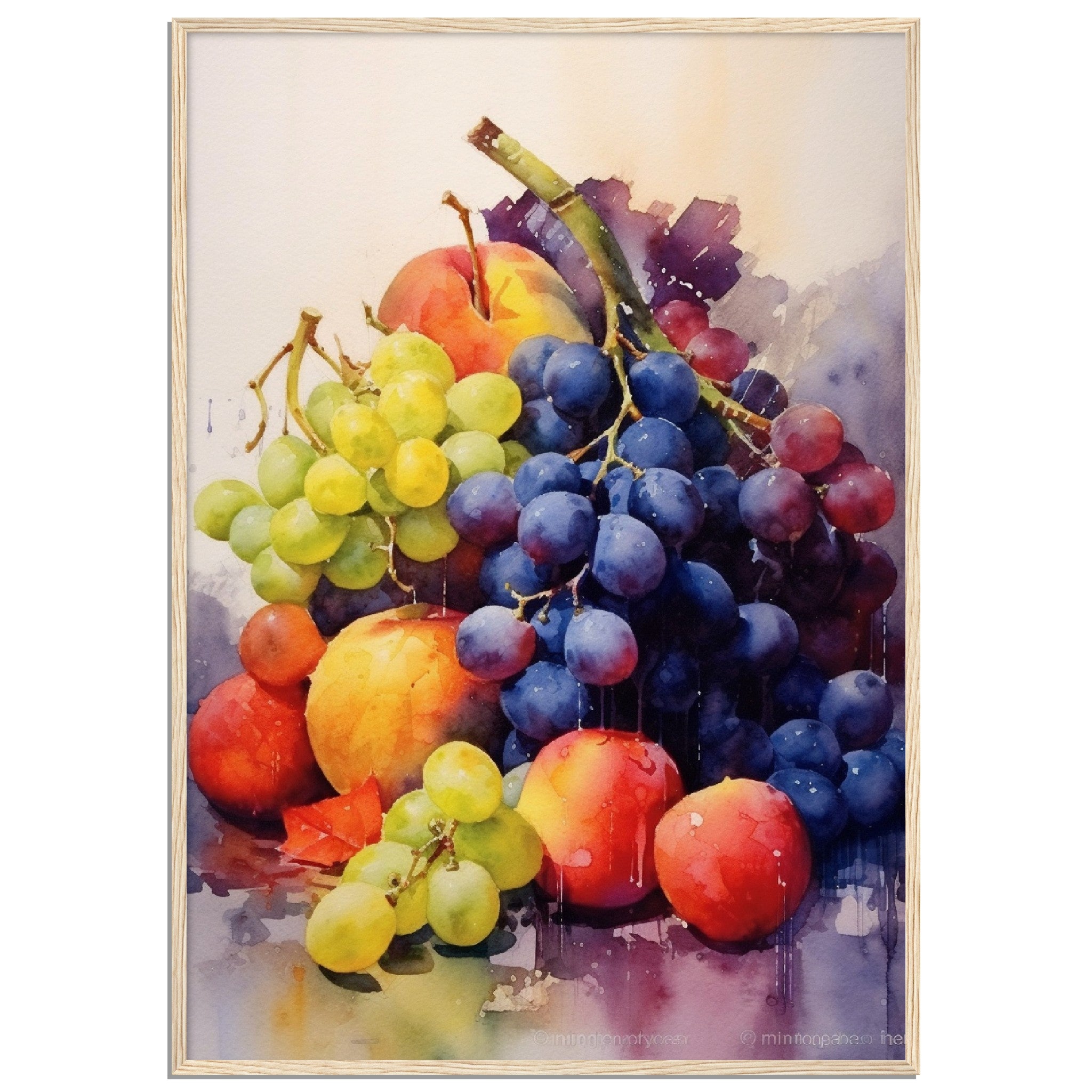 Water Colour Collection Of Colourful Fruits - immersiarts