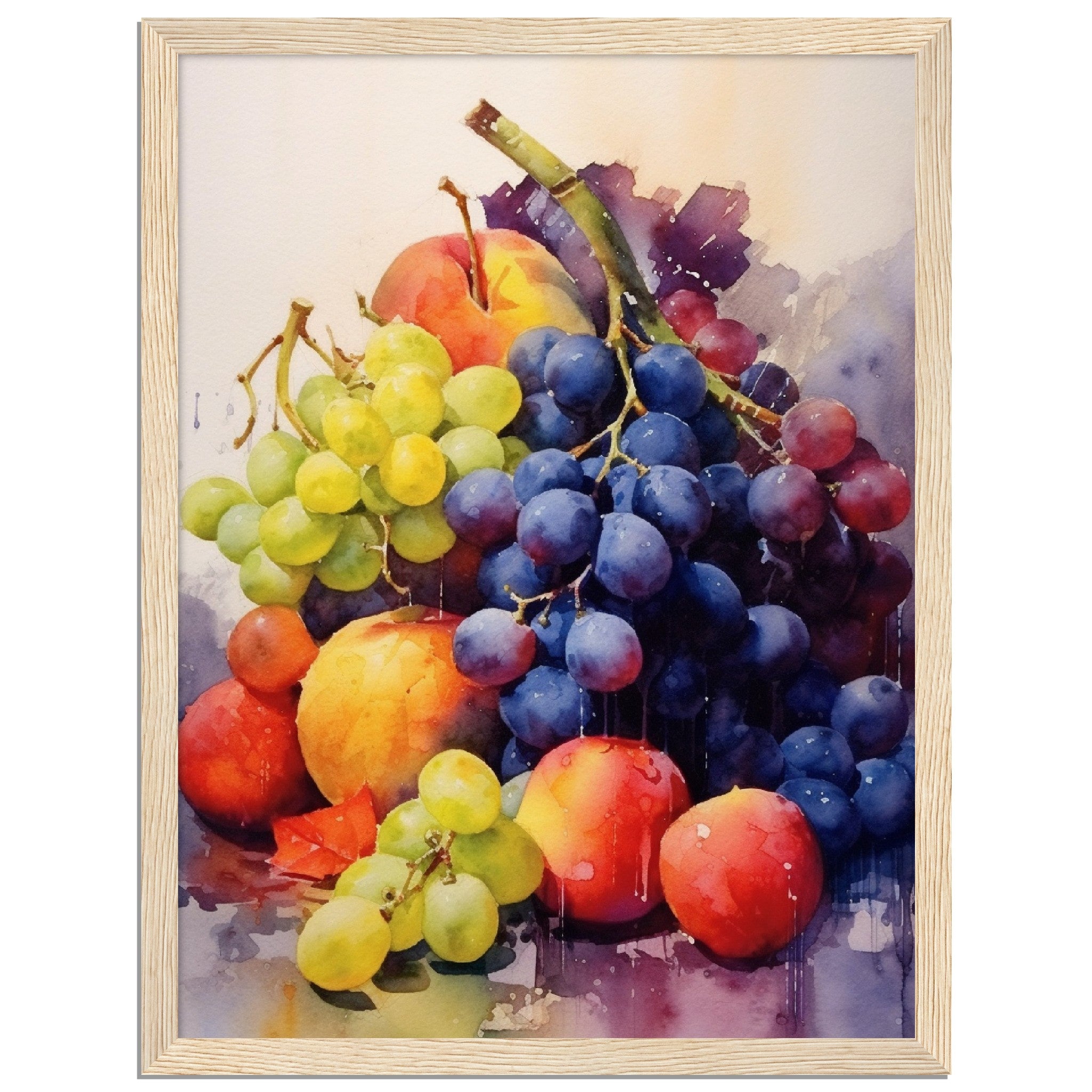 Water Colour Collection Of Colourful Fruits - immersiarts