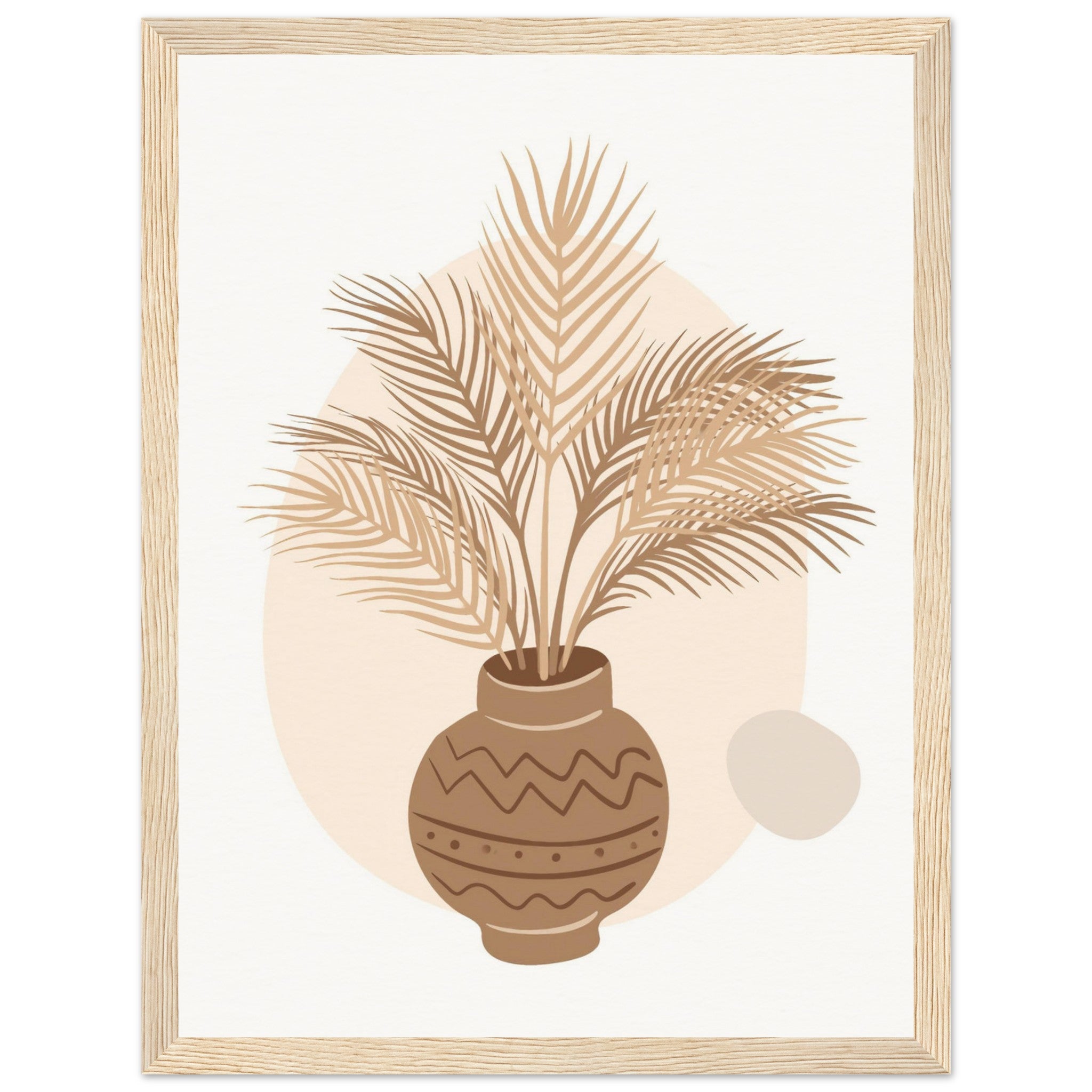 Boho Palm Leaf vase