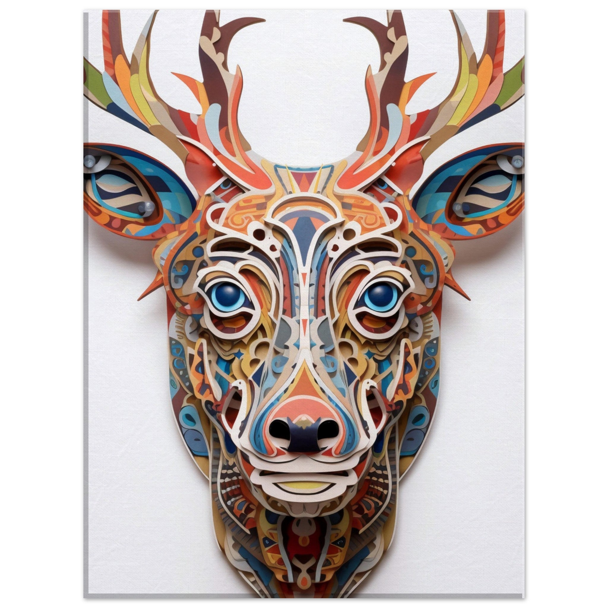 Macro Geometric deer face - immersiarts
