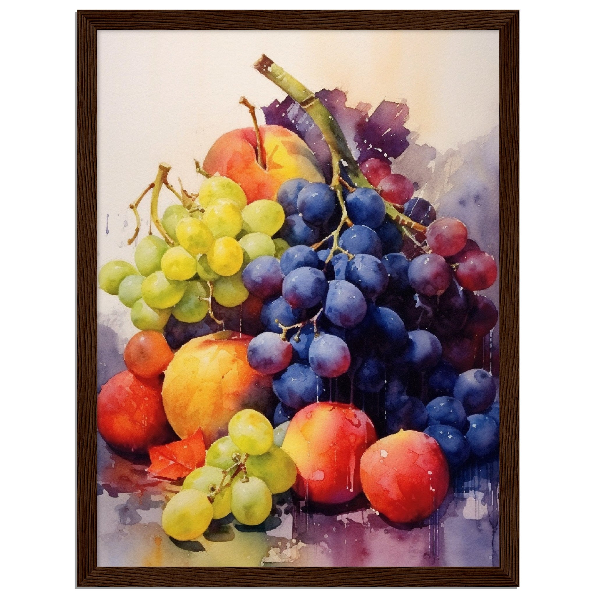 Water Colour Collection Of Colourful Fruits - immersiarts