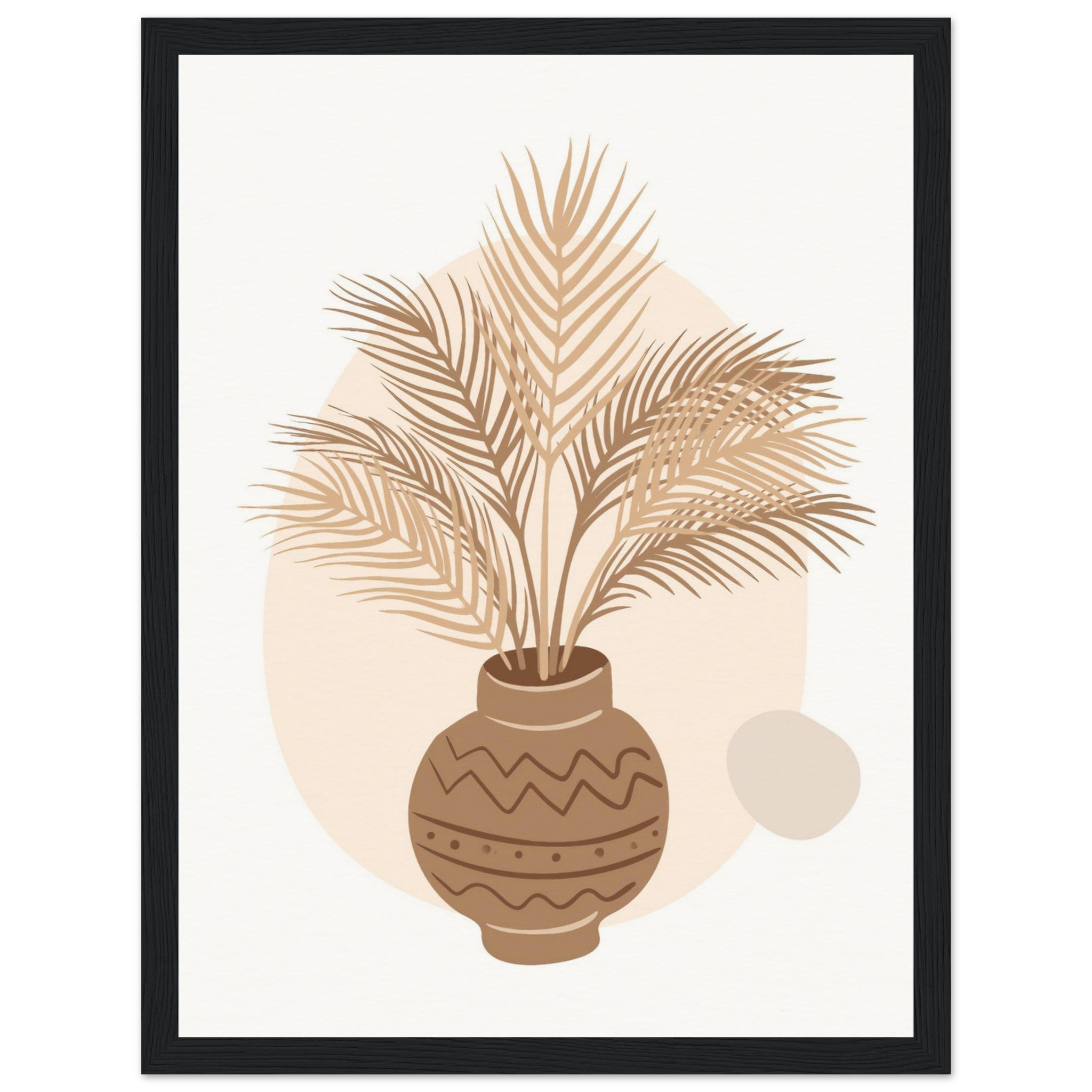Boho Palm Leaf vase