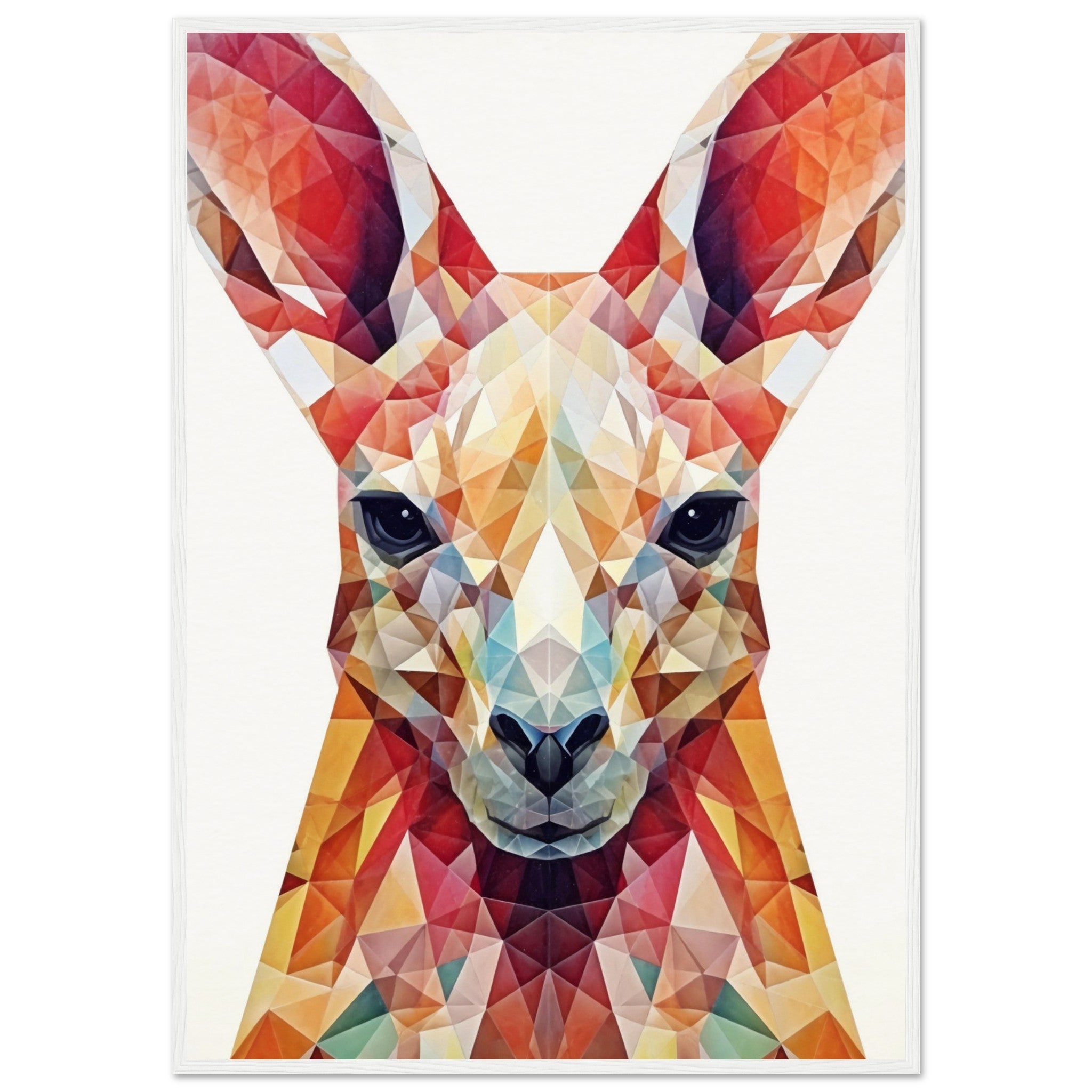 Macro Geometric kangaroo face - immersiarts