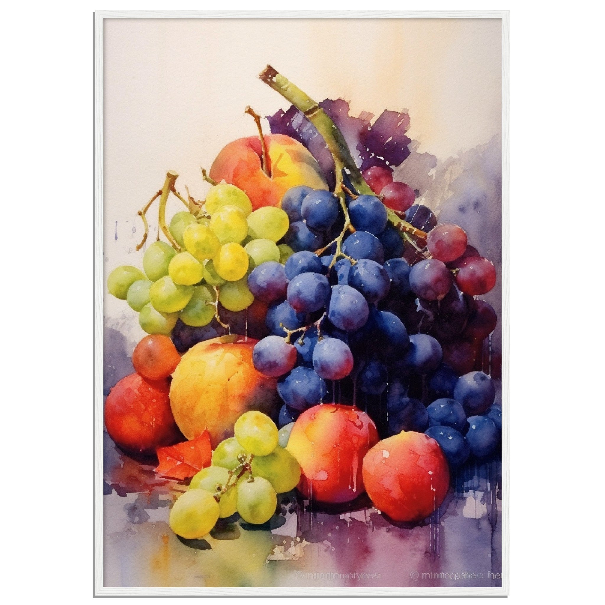 Water Colour Collection Of Colourful Fruits - immersiarts