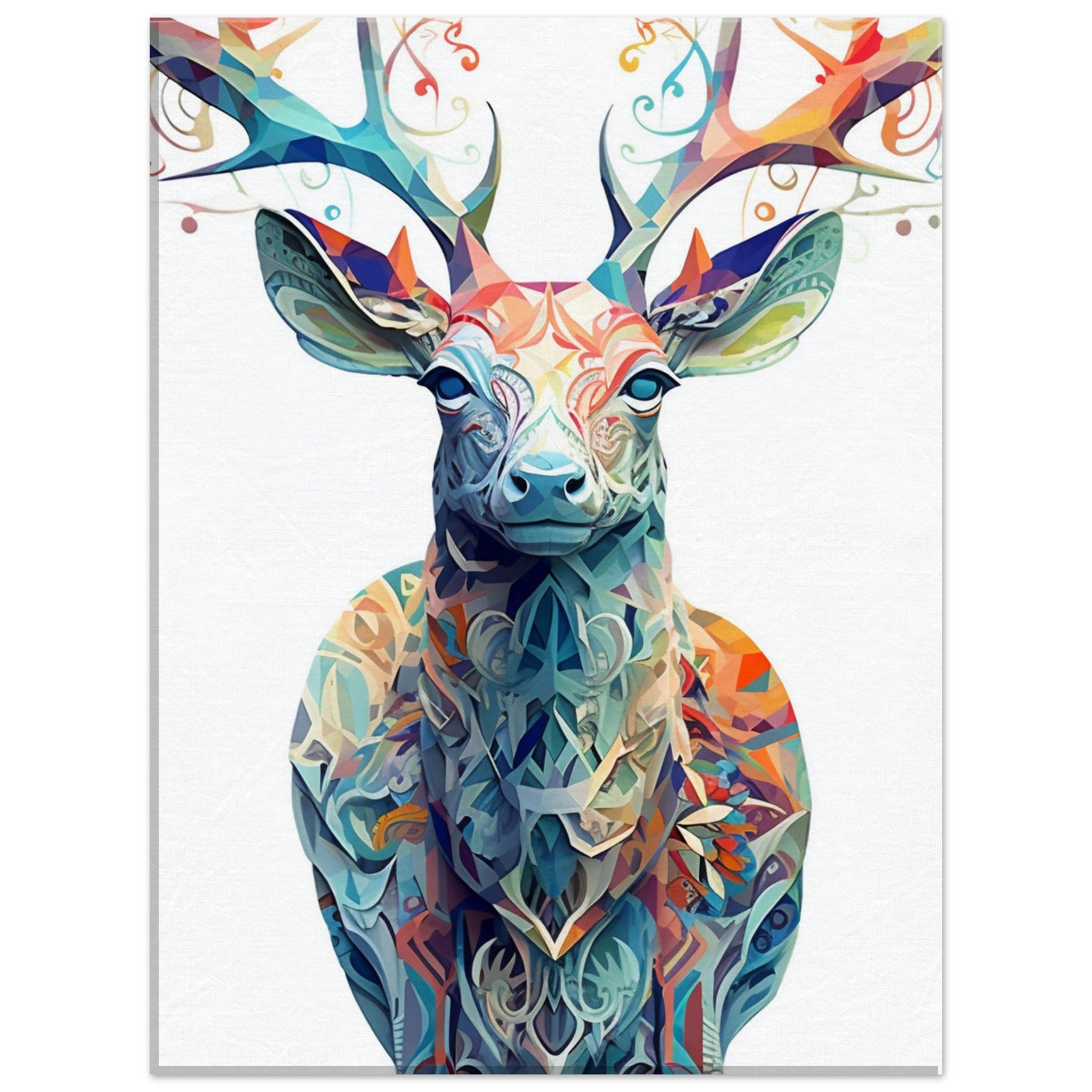 Geometric colorful deer - immersiarts
