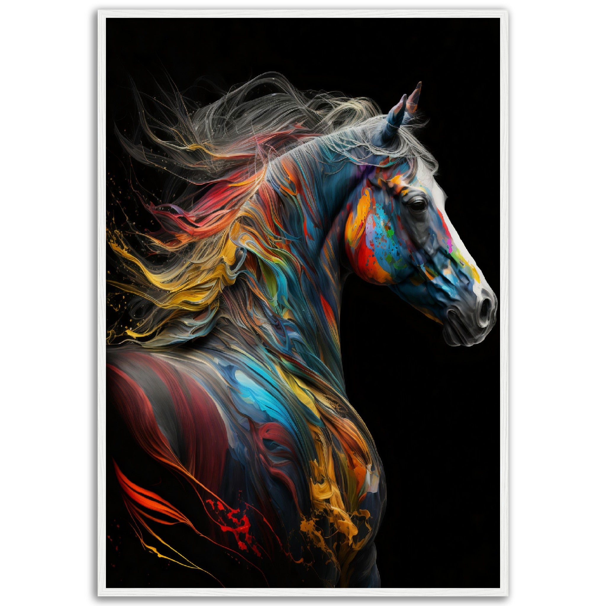 Abstract Rainbow Stallion - immersiarts