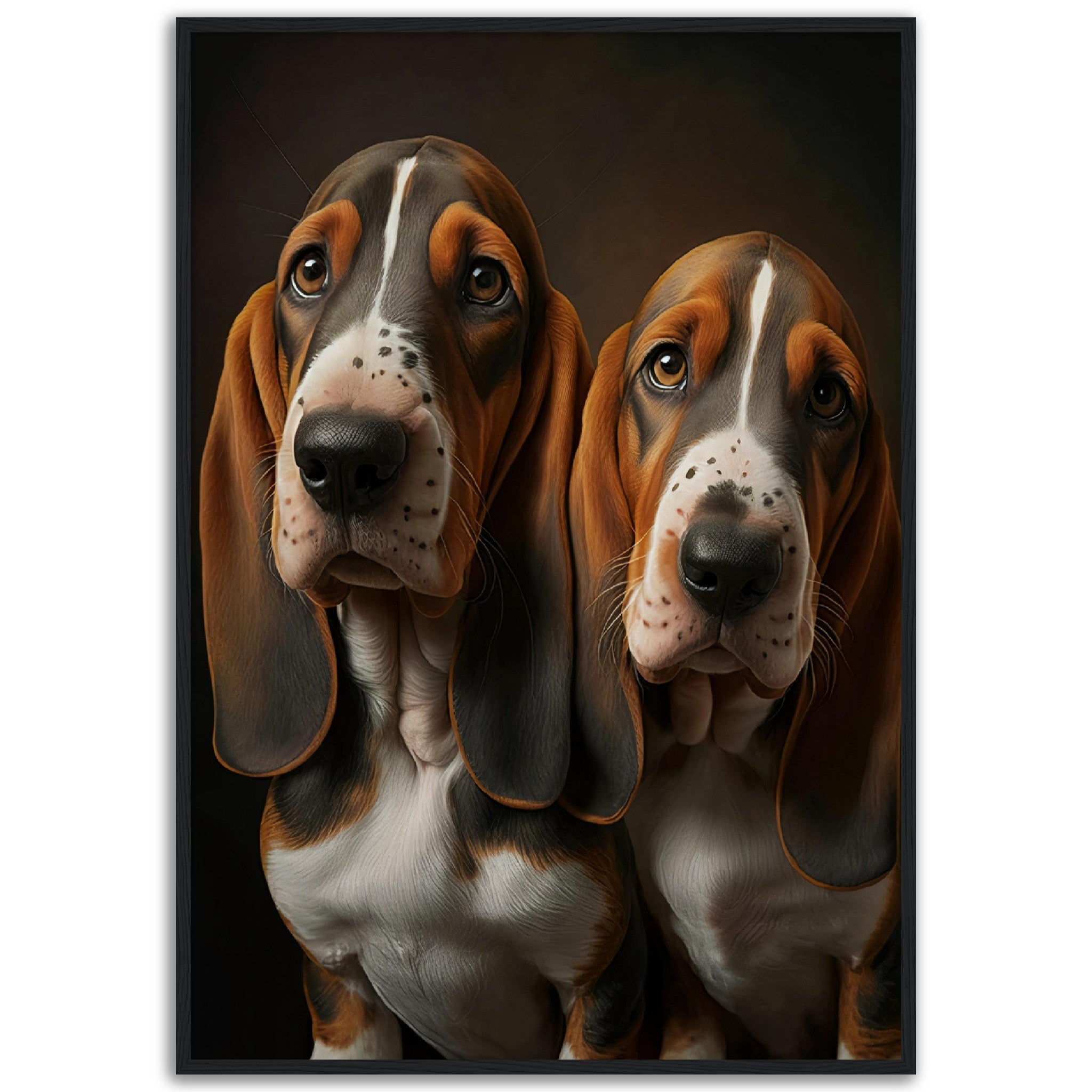 Two Basset Hounds - immersiarts