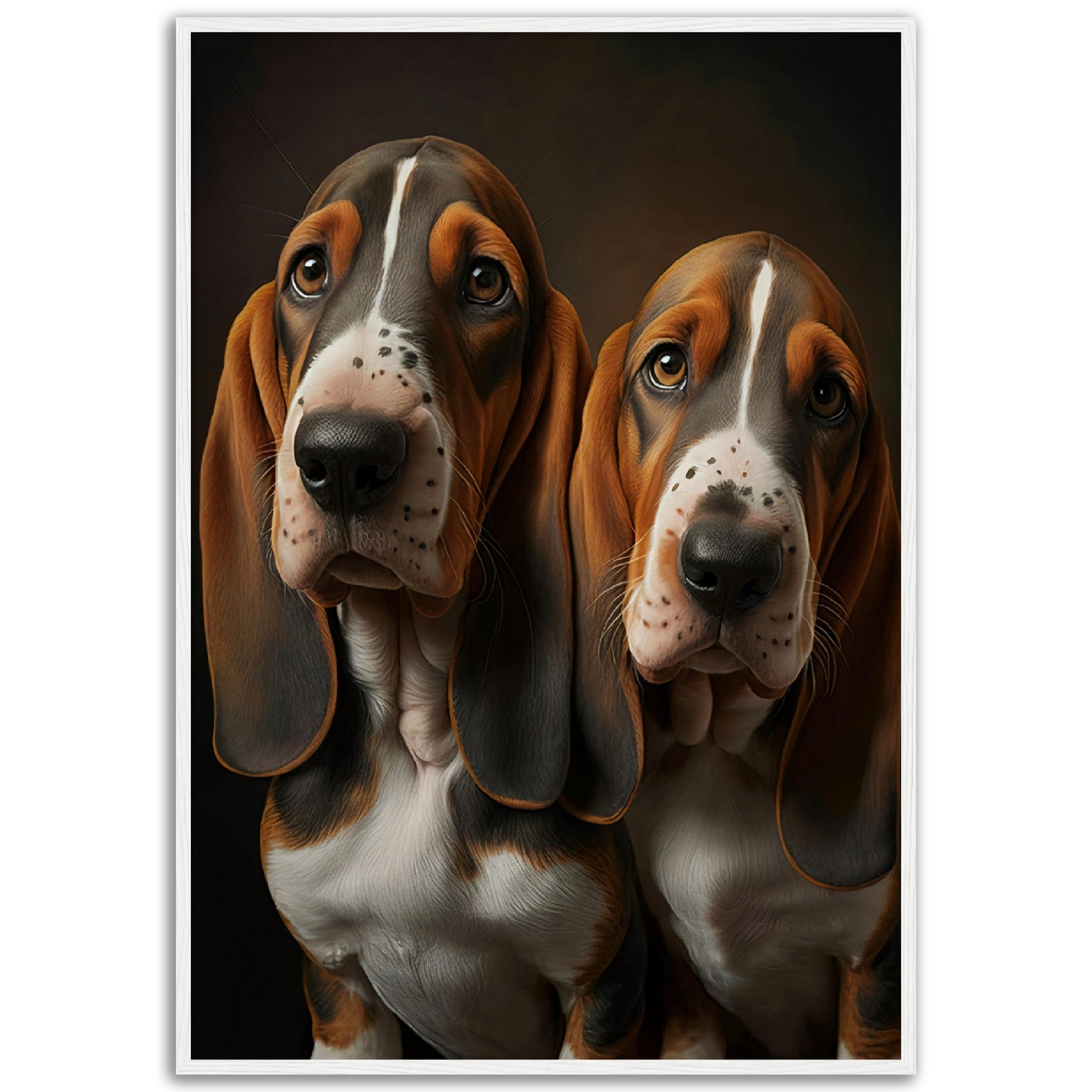 Two Basset Hounds - immersiarts