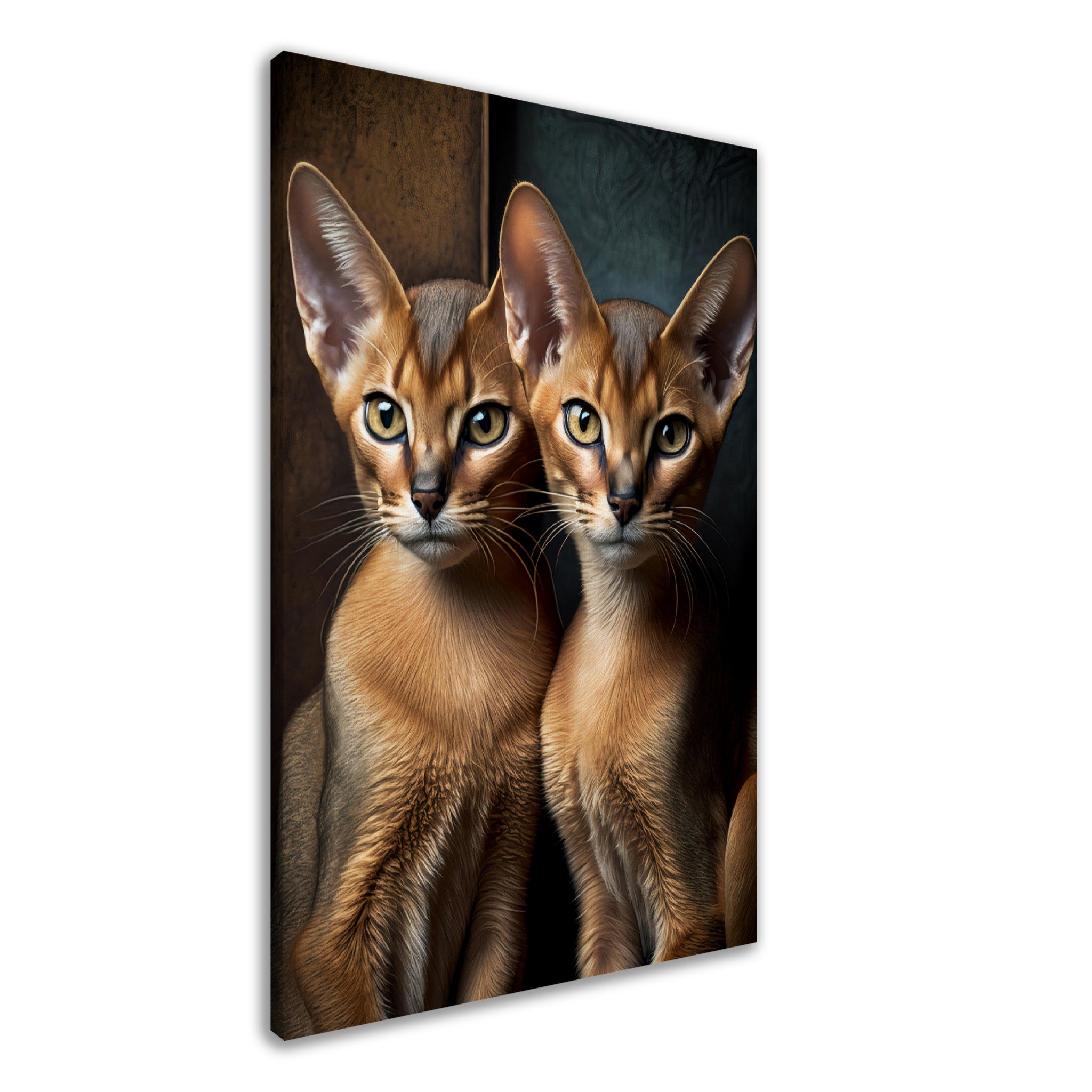 Two Abyssinian Cats - immersiarts