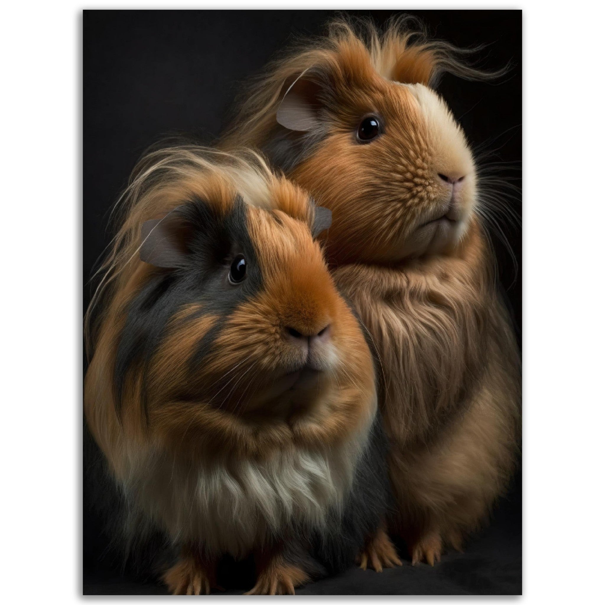 Two Abyssinian Guinea Pigs - immersiarts