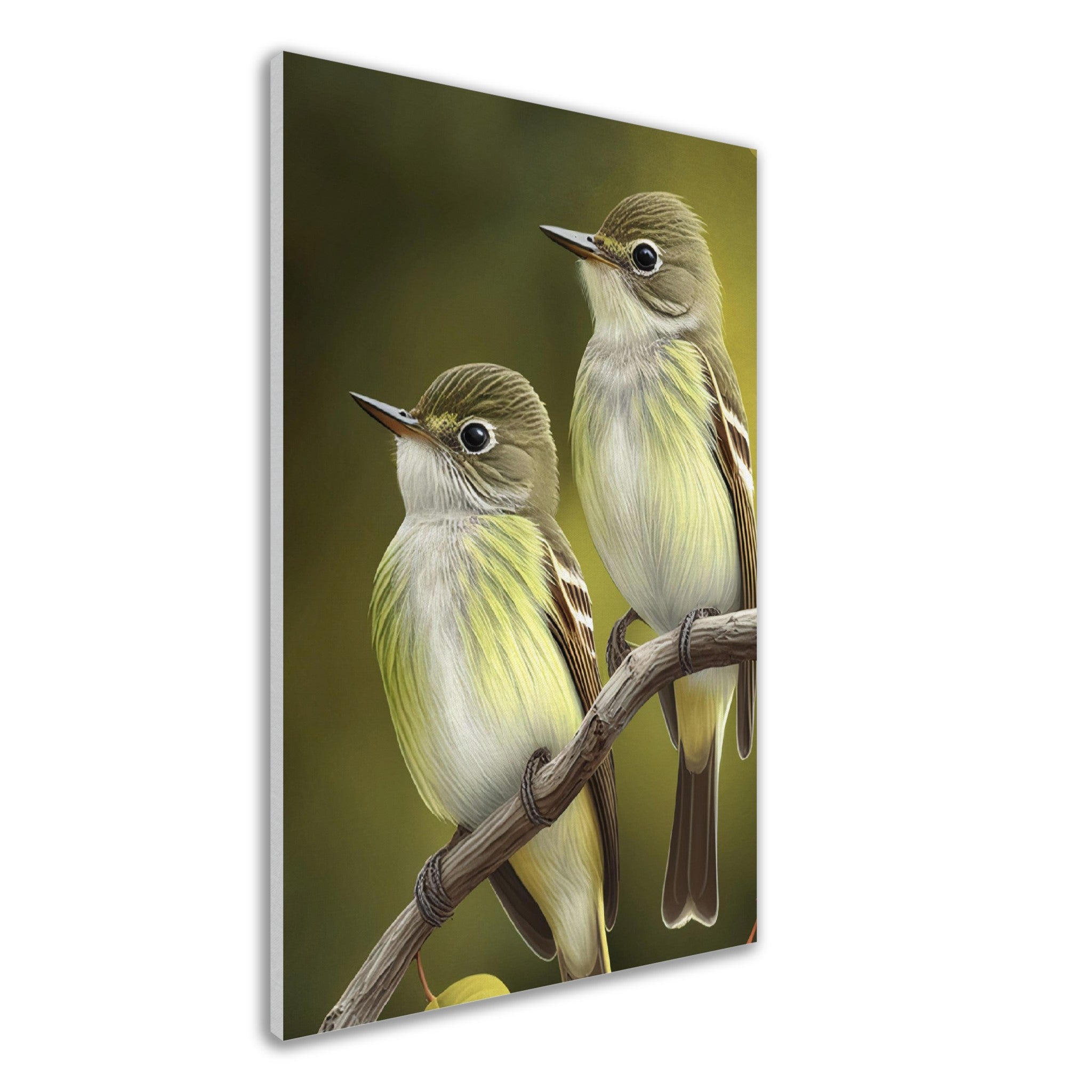 Two Acadian Flycatcher On Canvas - immersiarts