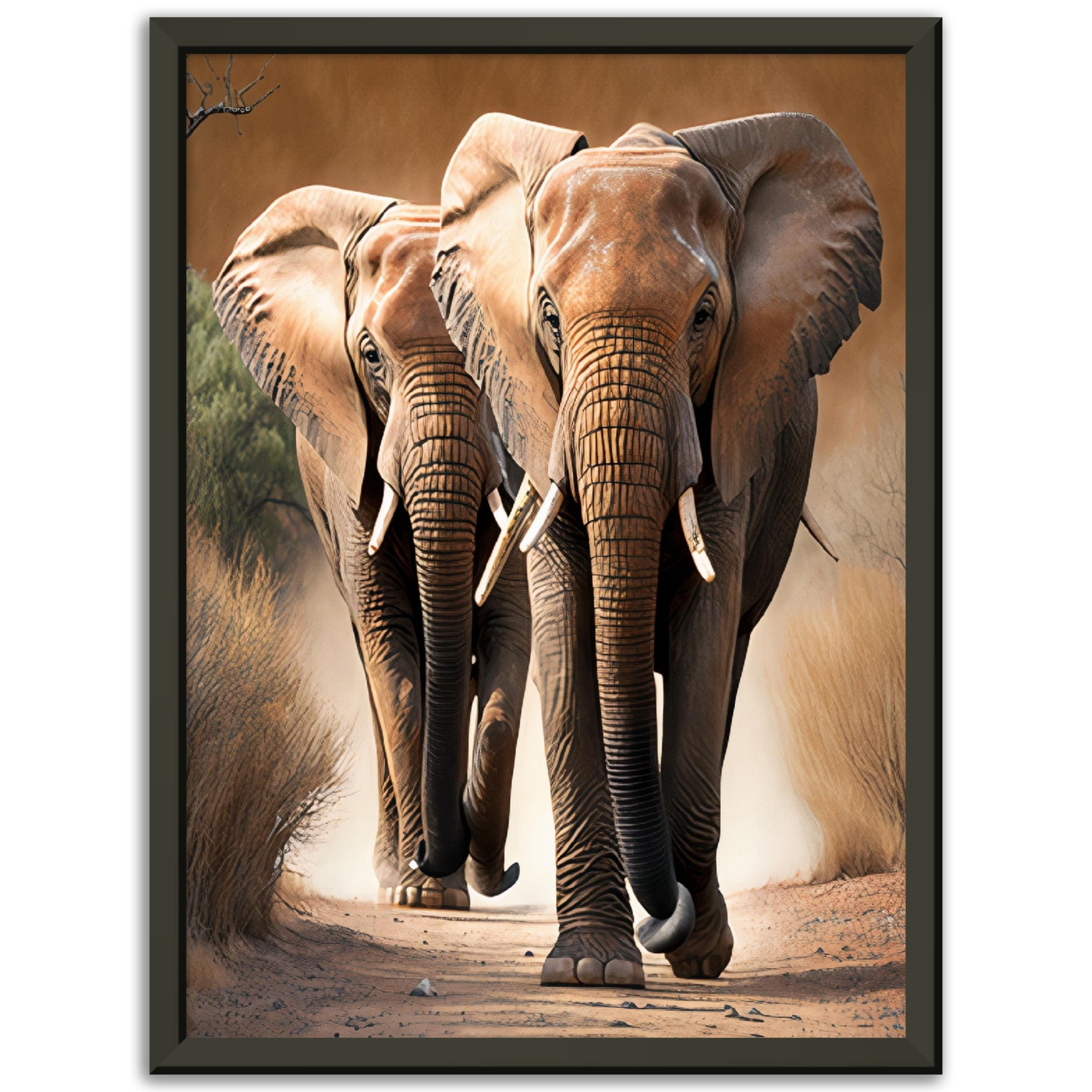 Two African Bush Elephants - immersiarts