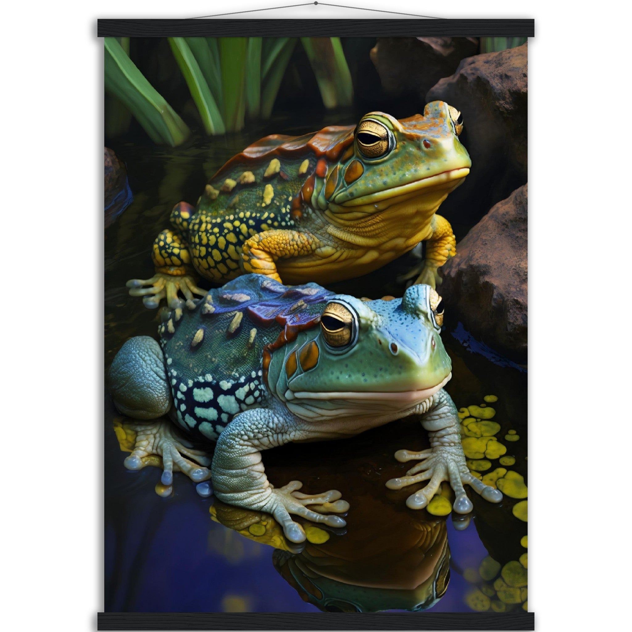 Two African Bullfrogs - immersiarts