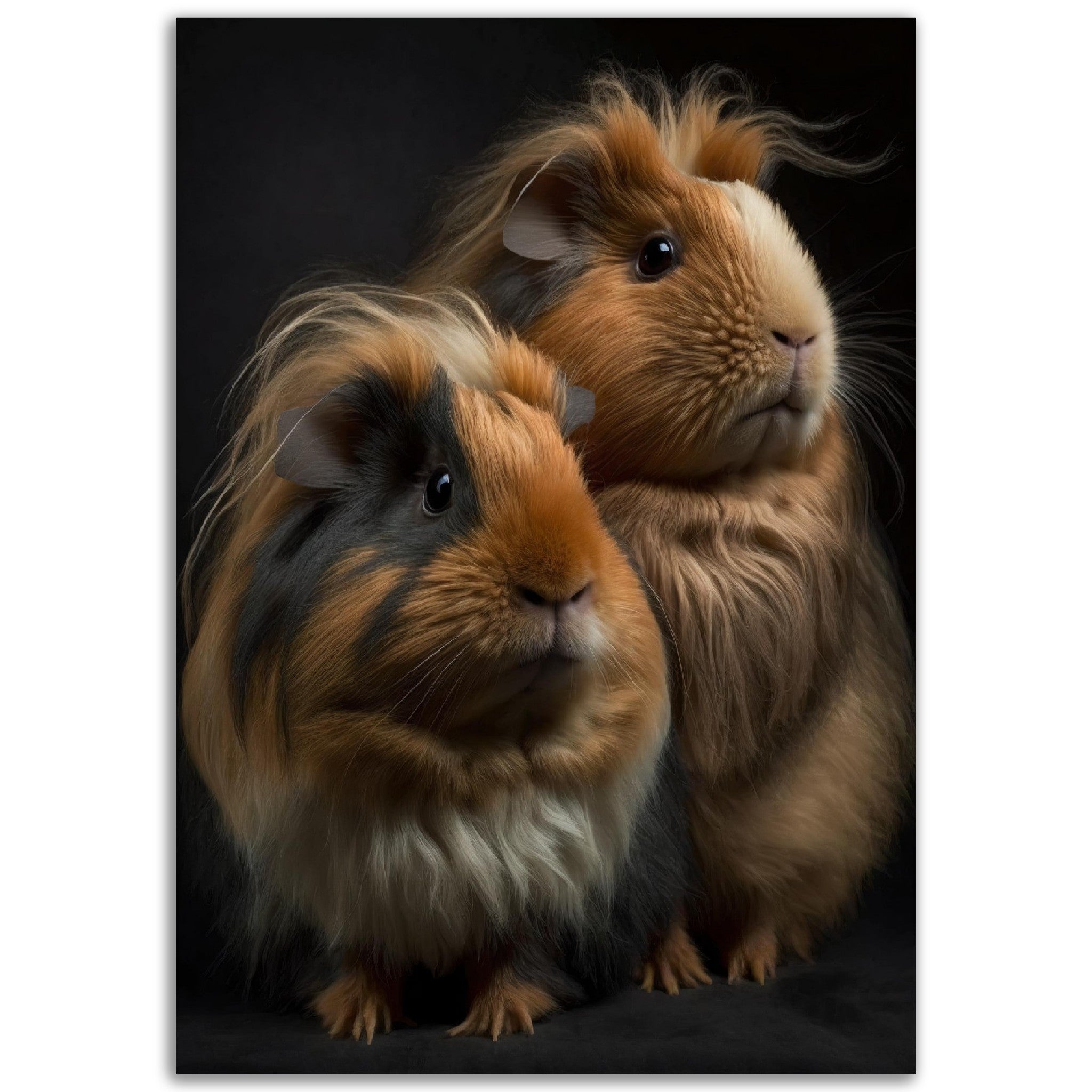 Two Abyssinian Guinea Pigs - immersiarts